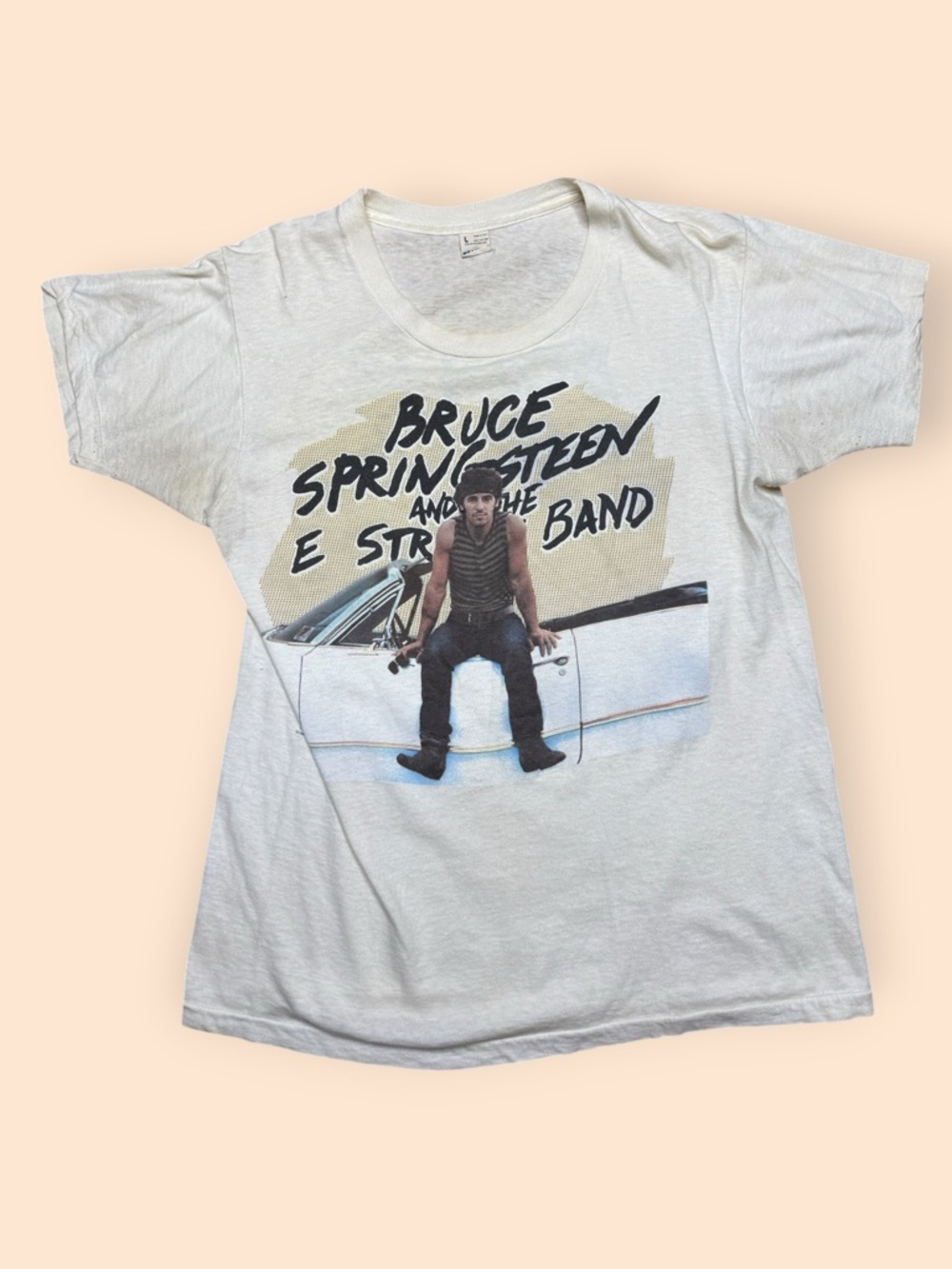 Vintage Bruce Springsteen 1984 Born In The USA T Shirt Large Vtg 80s The Boss